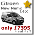 New Citroen Nemo 1.4 X only &pound;6995 + vat + rfl!