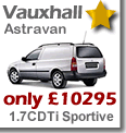 New Vauxhall Astravan 1.7 CDTi Sportive Van - Only &pound;10295 + vat + rfl!